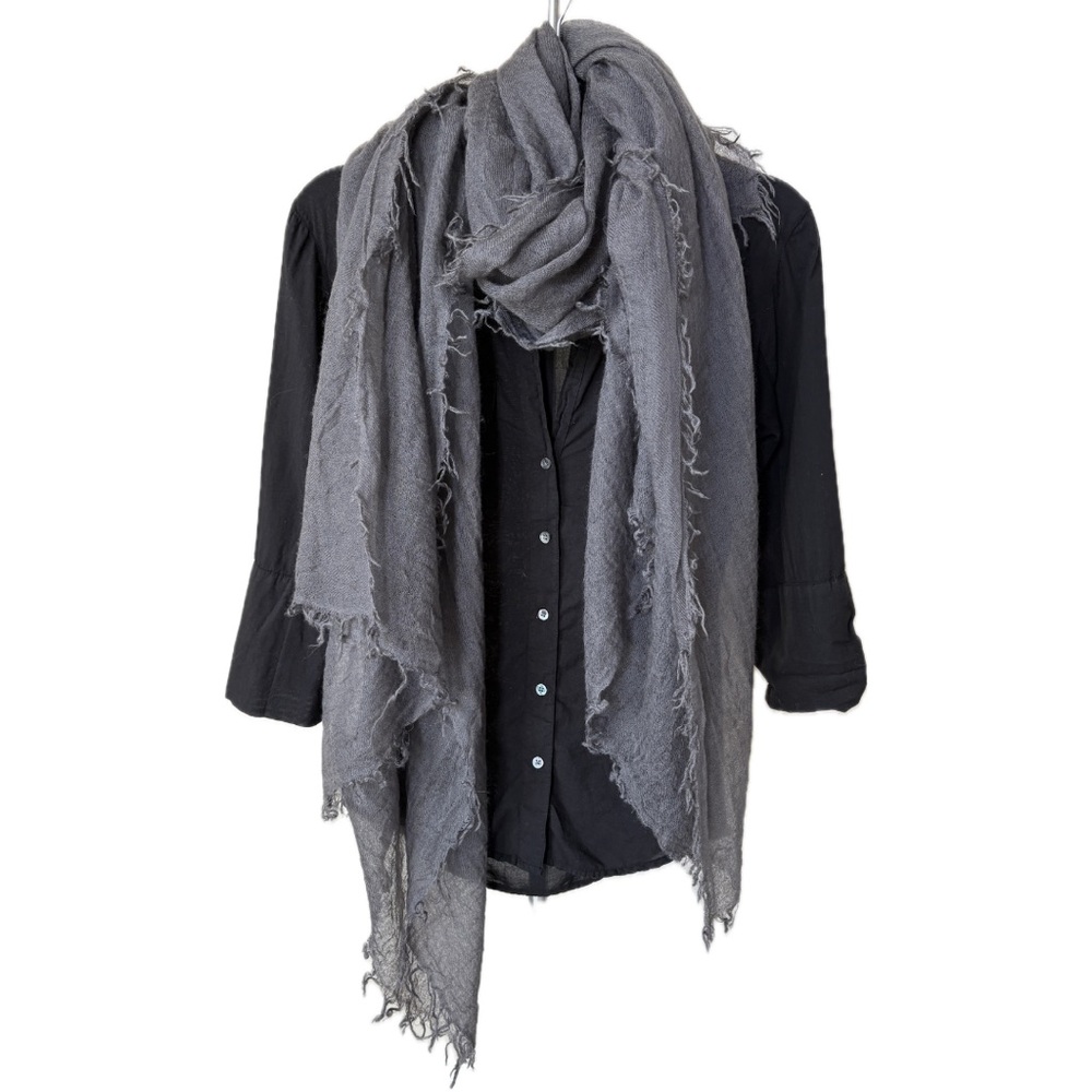 Chan Luu Duplicate Gray Cashmere Scarf
